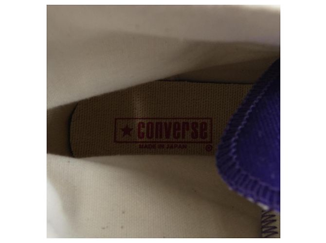 Autre Marque Converse Leder-Sneaker Lila - Ansicht 6