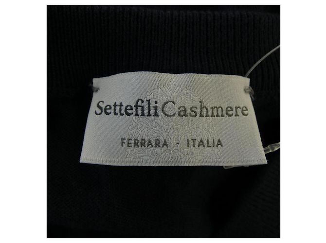 Autre Marque Settefili Kaschmir Strick Blau Marineblau - Ansicht 4