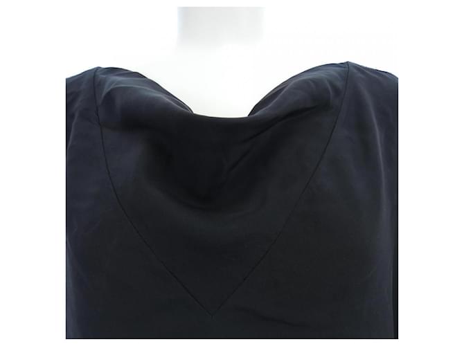 Top de seda Hermès 36 Negro - vista 5