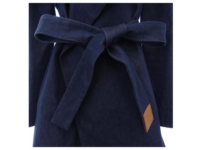 Abrigo de lana Loewe Azul Azul marino - vista 7