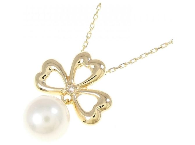 Autre Marque Collana con perle Akoya e diamanti Au750 D'oro - vista 3