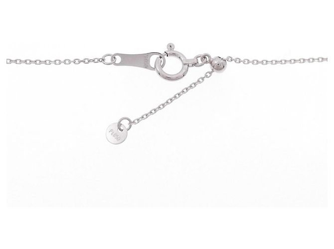 Autre Marque Collana a fiore in diamante e platino Argento - vista 5