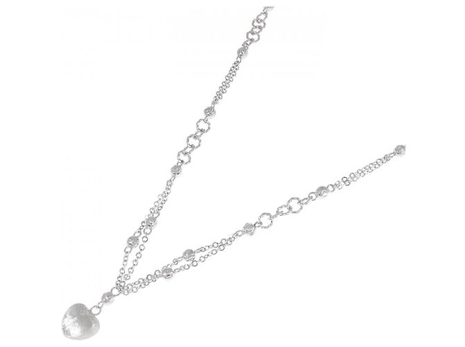Autre Marque Collana a cuore in oro bianco 750 Argento - vista 2