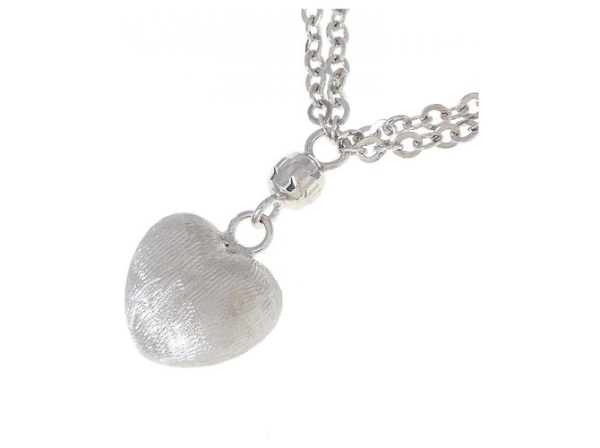 Autre Marque Collana a cuore in oro bianco 750 Argento - vista 3