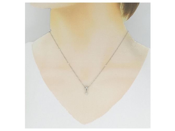 Autre Marque Collana in platino e diamanti Argento - vista 6
