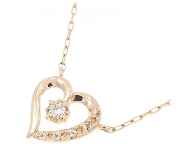 Autre Marque Collana 4°C in Oro Rosa K10 con Topazio e Diamante - vista 3