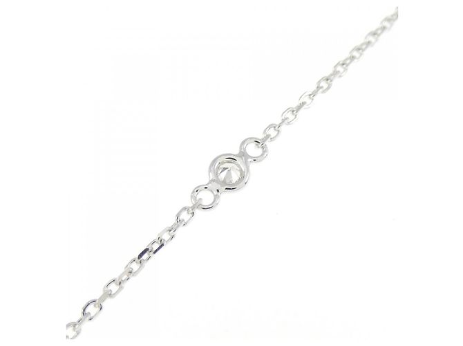 Autre Marque Colar de ouro branco Au750 e diamantes Prata - vista 4