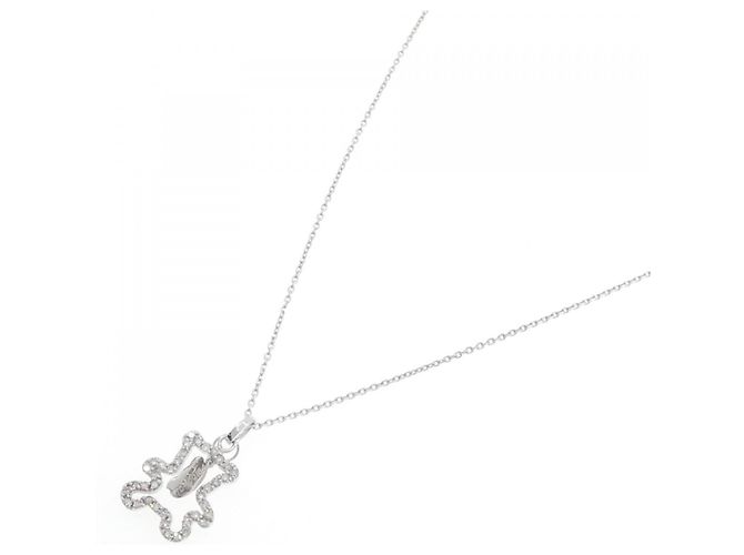 Autre Marque Collana in oro bianco Au750 e diamanti Argento - vista 2
