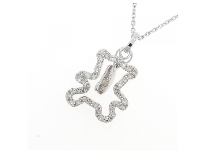 Autre Marque Collana in oro bianco Au750 e diamanti Argento - vista 3
