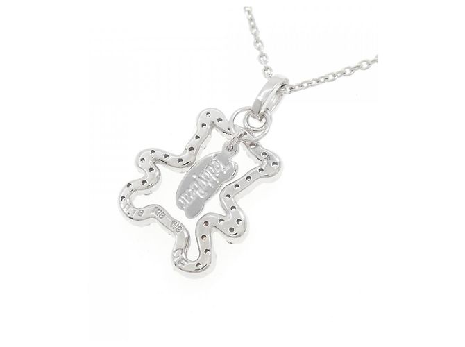 Autre Marque Collana in oro bianco Au750 e diamanti Argento - vista 4