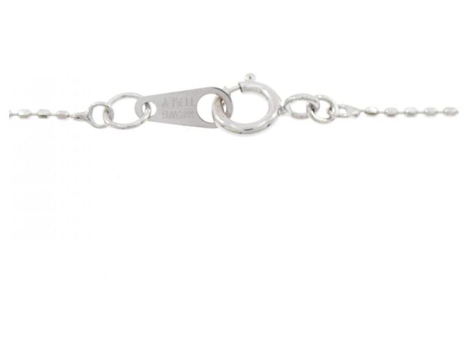 Autre Marque Collana in oro bianco 14K e acquamarina Argento - vista 5