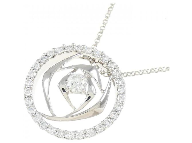 Autre Marque Collana in oro bianco 750 e diamanti Argento - vista 3