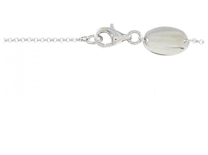 Autre Marque Collana in oro bianco 750 e diamanti Argento - vista 5