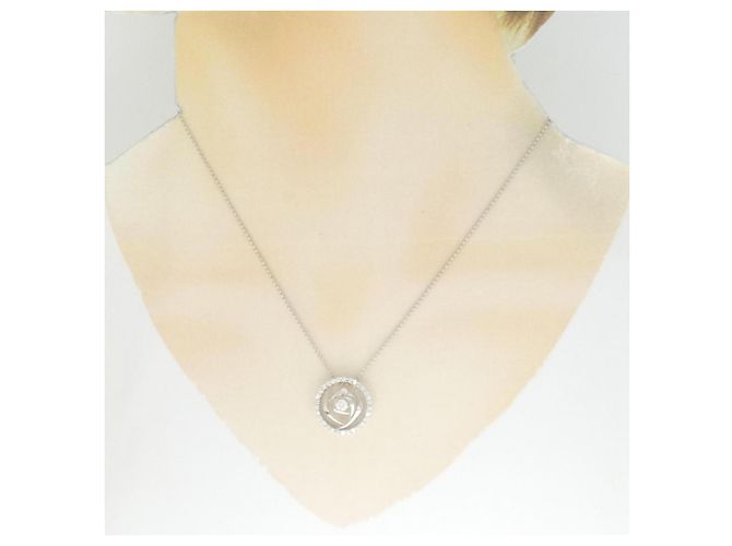 Autre Marque Collana in oro bianco 750 e diamanti Argento - vista 6