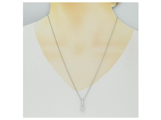 Autre Marque Collana di Diamanti PT900 PT850 Argento - vista 6