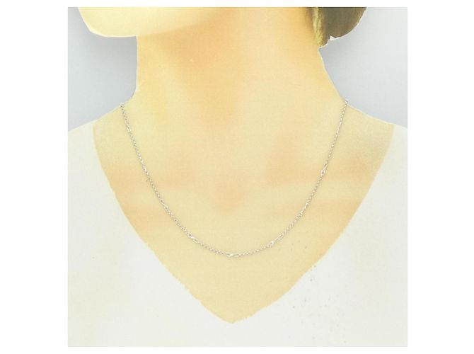 Autre Marque Collana in oro bianco Au750 Argento - vista 5