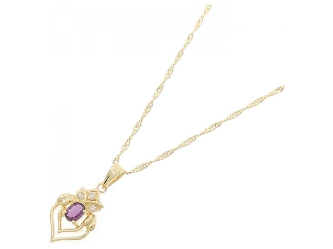 Autre Marque Collier en saphir en or jaune Au750 Doré - vue 2