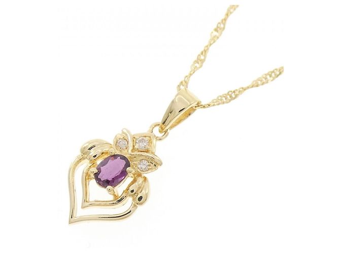 Autre Marque Collier en saphir en or jaune Au750 Doré - vue 3