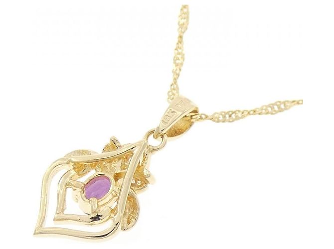Autre Marque Collier en saphir en or jaune Au750 Doré - vue 4