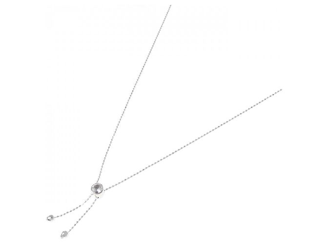 Autre Marque Collana in oro bianco K14 e topazio Argento - vista 2