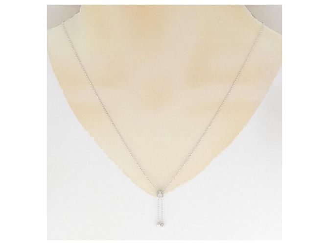 Autre Marque Collana in oro bianco K14 e topazio Argento - vista 6