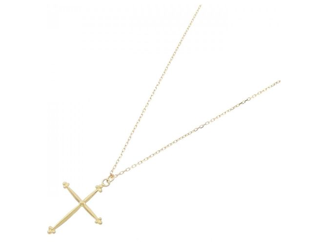 Autre Marque Collana con Croce Au750 D'oro - vista 2