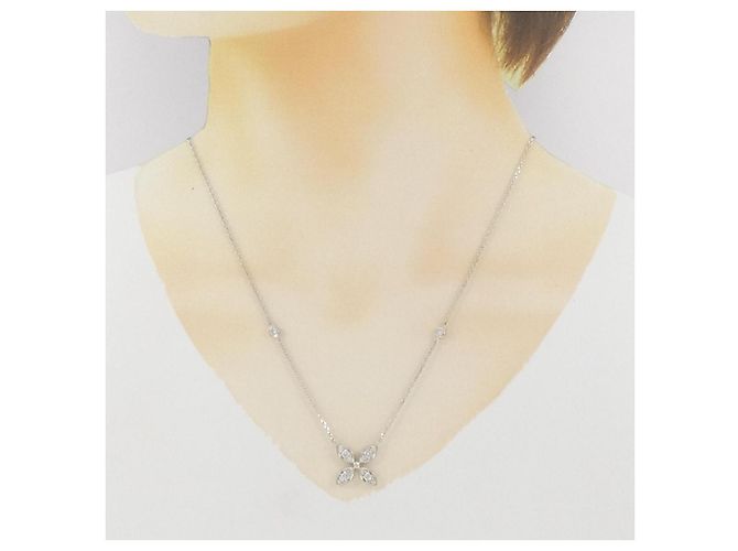 Autre Marque Collana in platino e diamanti Argento - vista 8