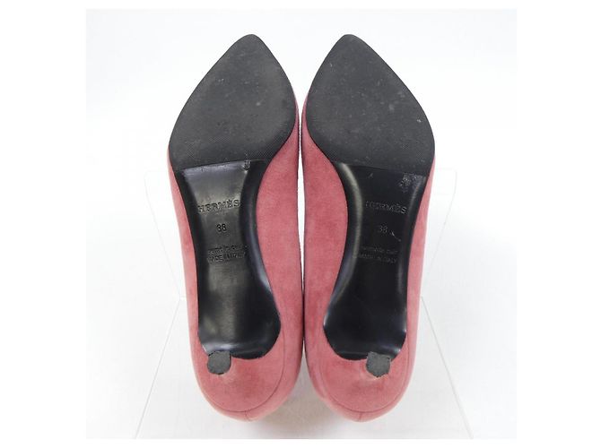 Hermès Hermes VICKY Leder Pumps Pink - Ansicht 4