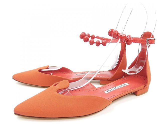 Scarpe Manolo Blahnik Rosso - vista 3