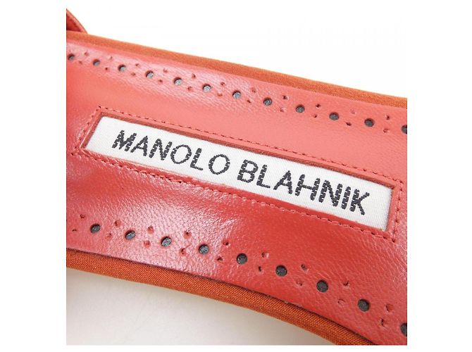 Scarpe Manolo Blahnik Rosso - vista 6