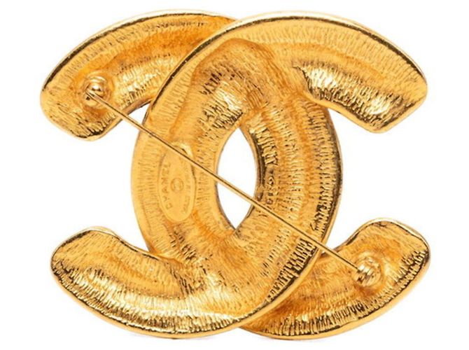 Spilla Chanel Matelassé Coco Mark D'oro - vista 2