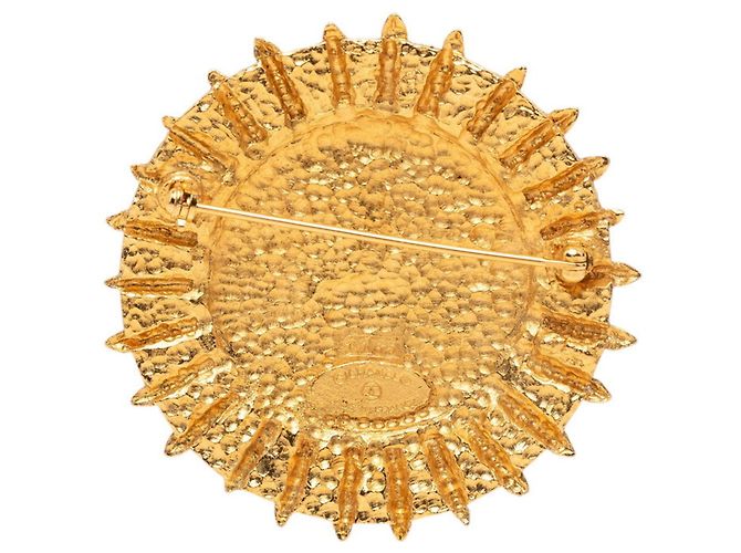 Spilla Chanel Coco Mark placcata oro D'oro - vista 2