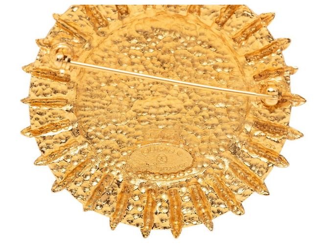 Spilla Chanel Coco Mark placcata oro D'oro - vista 3