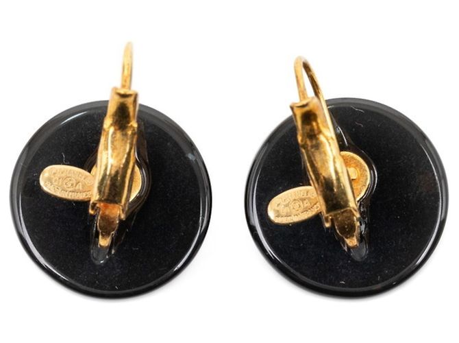 Chanel Coco Mark Ohrstecker Schwarz Golden - Ansicht 2