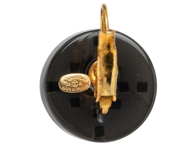 Chanel Coco Mark Ohrstecker Schwarz Golden - Ansicht 3