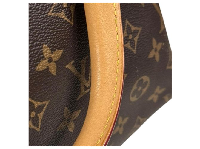 Borsa a tracolla Louis Vuitton Rivoli MM Monogram Marrone - vista 11
