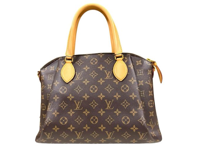 Borsa a tracolla Louis Vuitton Rivoli MM Monogram Marrone - vista 3