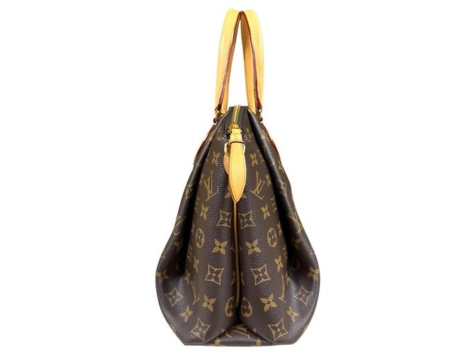 Borsa a tracolla Louis Vuitton Rivoli MM Monogram Marrone - vista 4