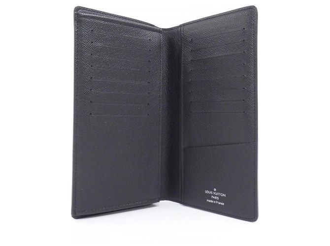 Louis Vuitton Damier Graphite Portefeuille Brazza Wallet Blu Damier ebene - vista 4