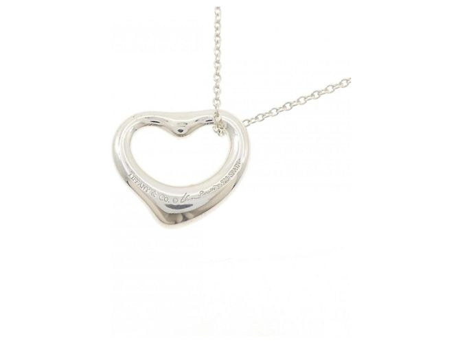 Elsa Peretti Tiffany & Co Collana Tiffany Open Heart con pendente in Acquamarina - vista 4