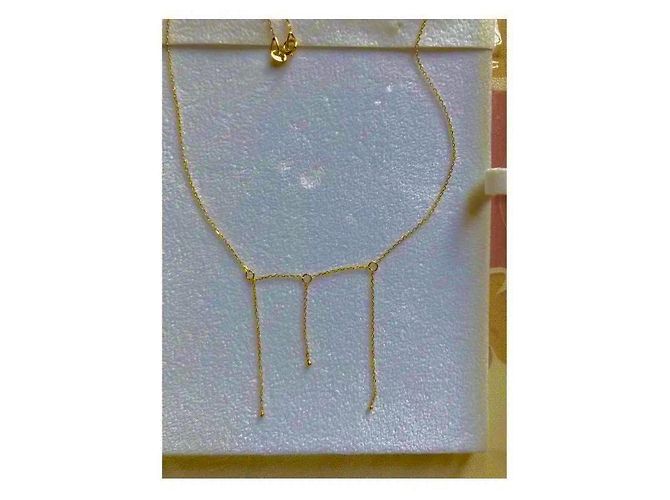 Autre Marque Collana in oro giallo con catene pendenti D'oro - vista 5