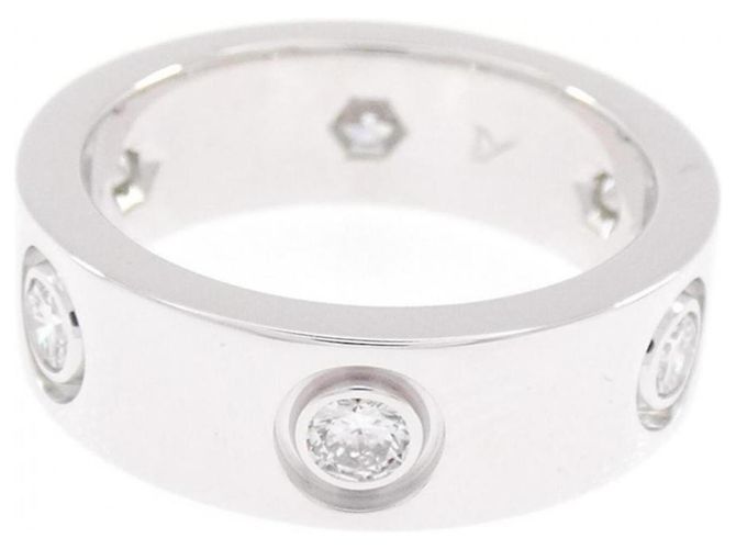 Cartier Love Full Diamond Band Ring Golden - Ansicht 2