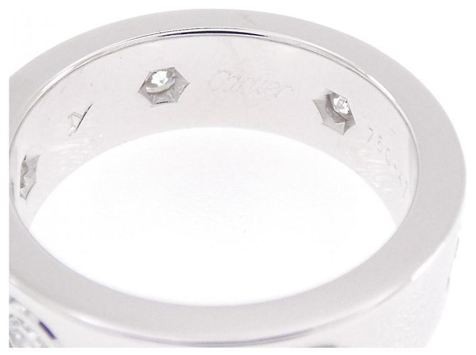 Cartier Love Full Diamond Band Ring Golden - Ansicht 3