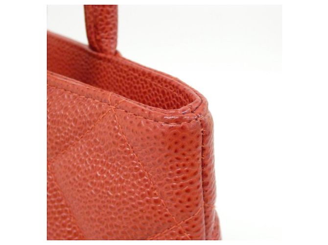 Borsa Chanel 1804 Rossa in Pelle di Vitello con Hardware Oro Rosso - vista 5