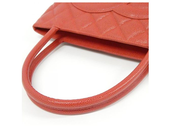 Borsa Chanel 1804 Rossa in Pelle di Vitello con Hardware Oro Rosso - vista 6