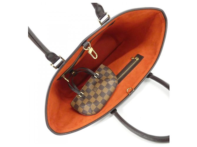 Borsa Louis Vuitton Damier Manosque GM Damier ebene - vista 7