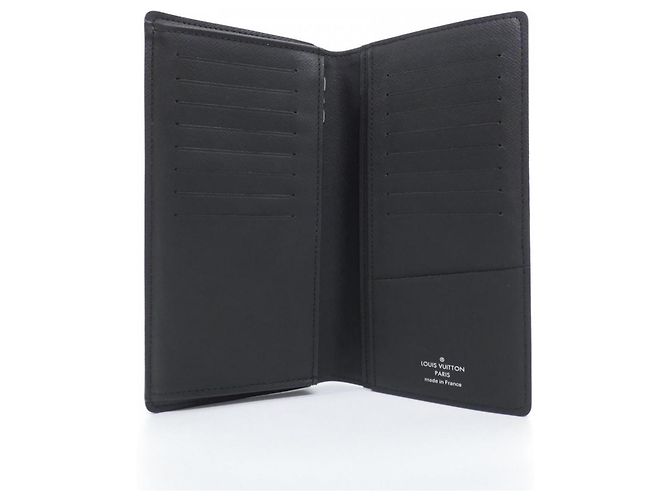 Portafoglio Louis Vuitton Monogram Eclipse Brazza Nero - vista 2