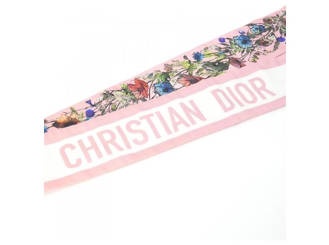 Sciarpa in seta Christian Dior D-MILLEFIORI Rosa - vista 3