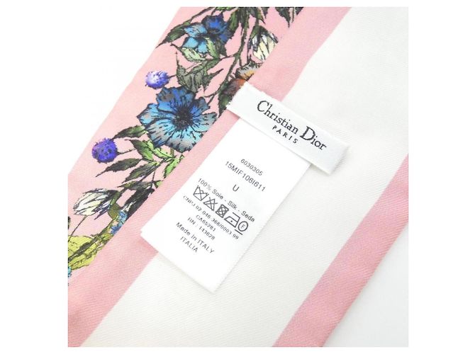 Sciarpa in seta Christian Dior D-MILLEFIORI Rosa - vista 4