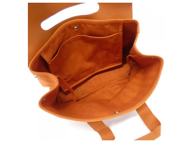 Hermès Sac à main Hermes Valparaiso MM Marron - vue 6